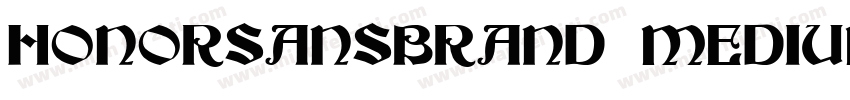 HONORSANSBRAND MEDIUM字体转换